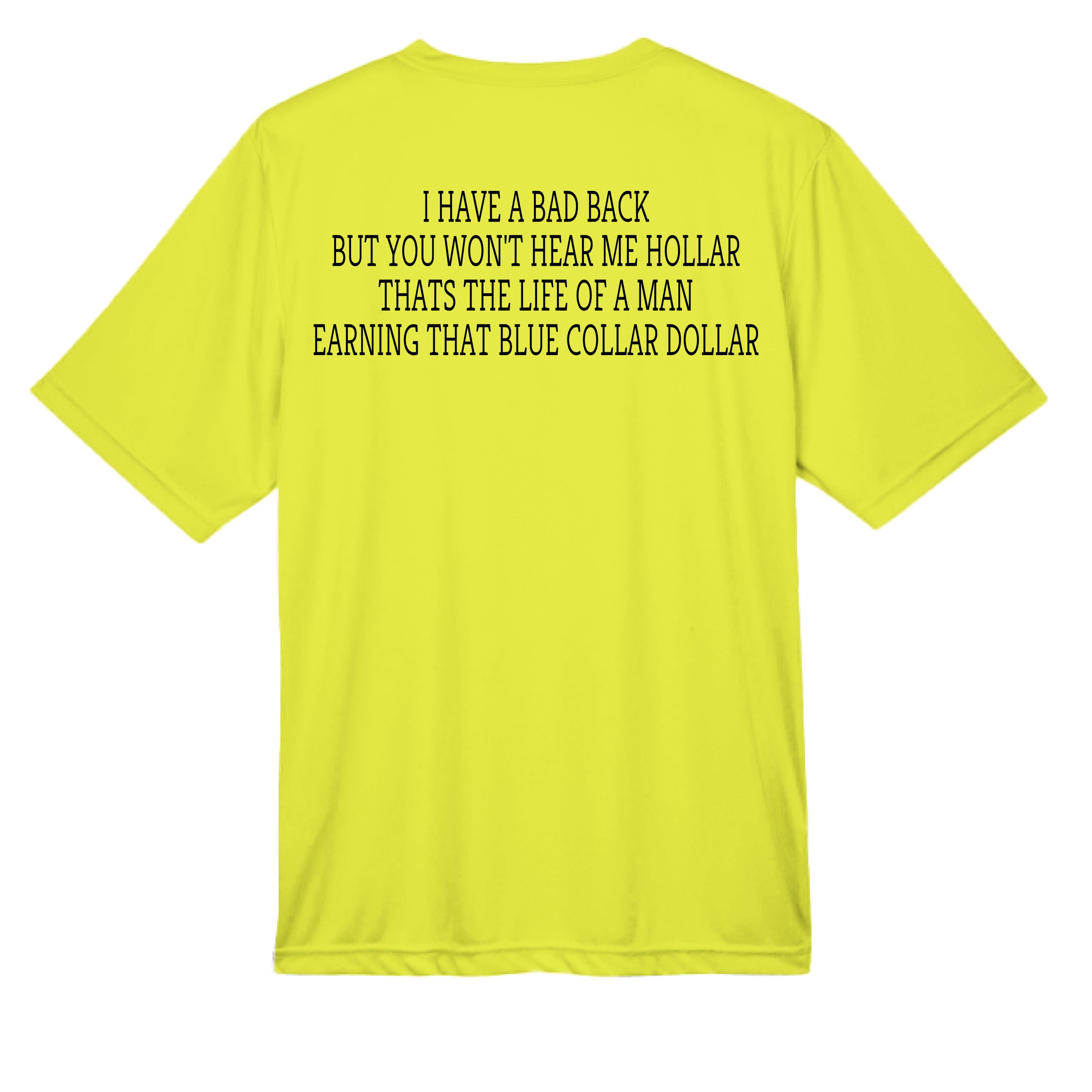 SAFETY YELLOW - BACK